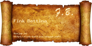 Fink Bettina névjegykártya